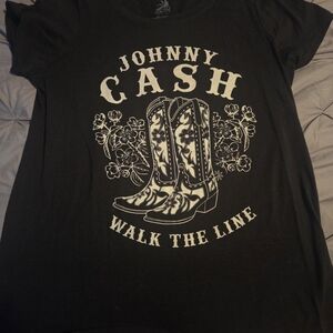 Torrid Black Johnny Cash Graphic Tee